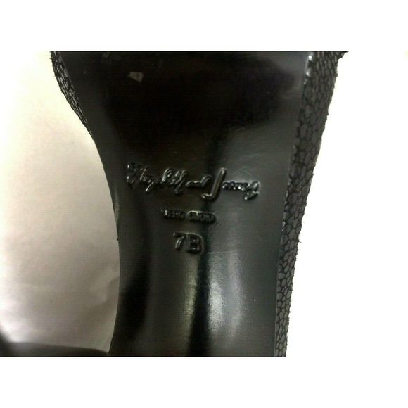 Elizabeth and James Jade Sandal T Strap Black 7 - Picture 7 of 8